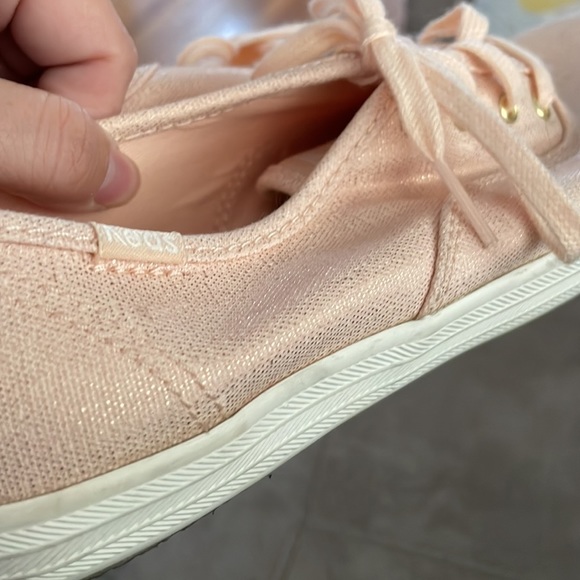 Pink Keds with gold metallic shimmer - Picture 3 of 4